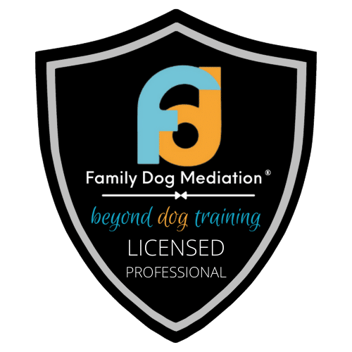 Family Dog Mediation Beyond Dog Training Licensed Professional badge.